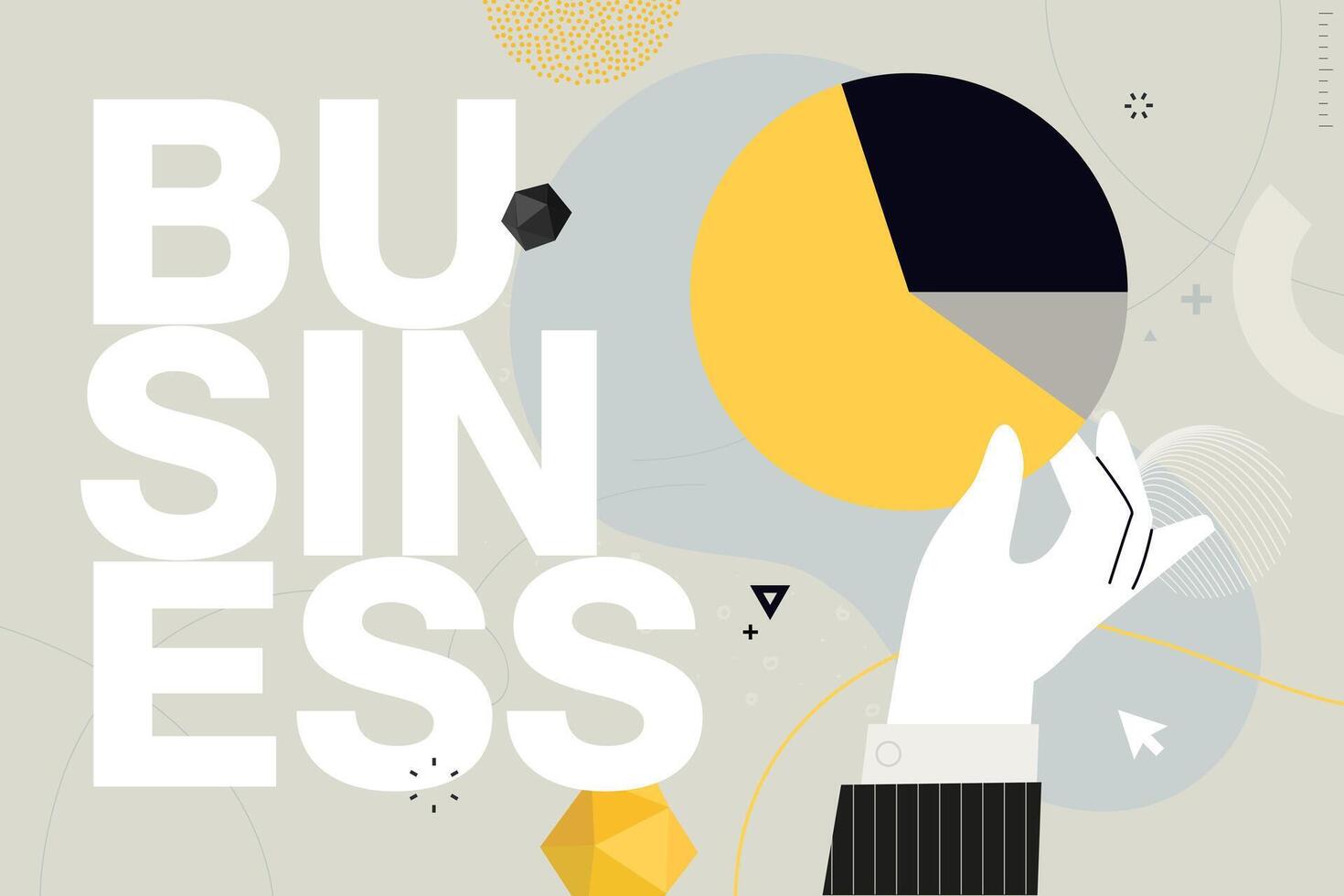 Business concept illustration. Vector illustration of business planning, analytics, analysis, report, market research. Creative concept for web banner, social media, business presentation, marketing.