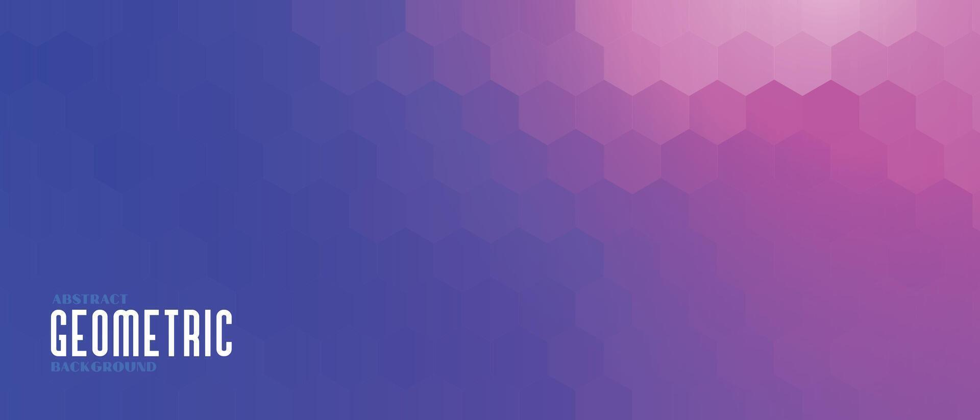 colorful geometric hexagonal pattern banner design vector