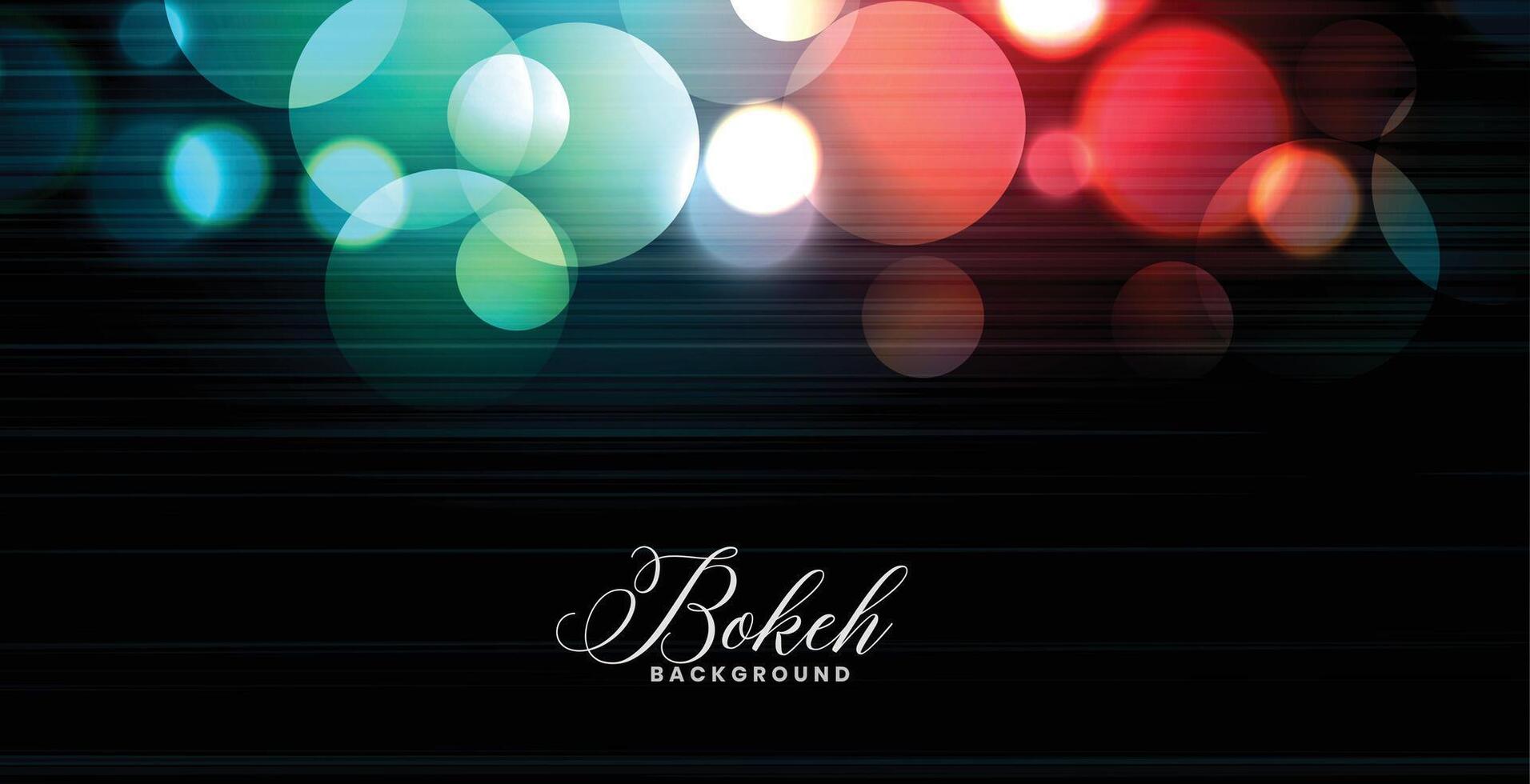 abstract glowing colorful bokeh lights banner design vector