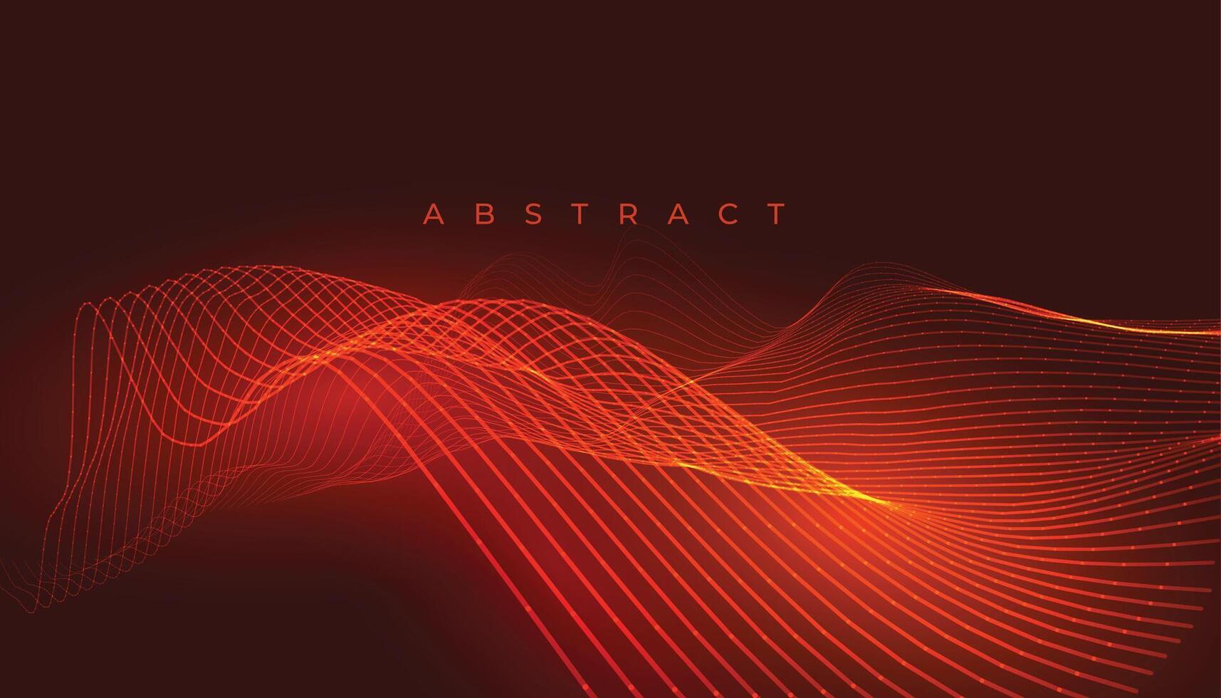 background with orange or red glowing lines vector