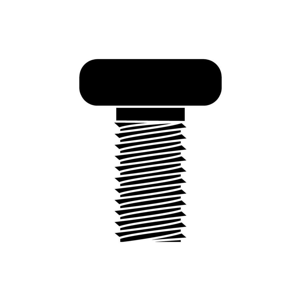 Self-tapping screw icon vector. Screw illustration sign. Bolt symbol or logo. vector
