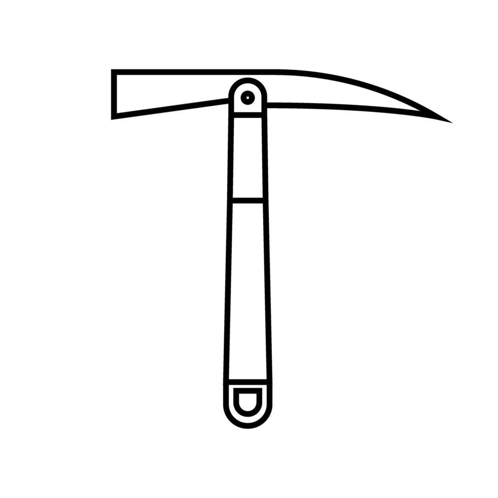Pick icon vector. Pick axe illustration sign. Extraction symbol.  Mine logo. vector