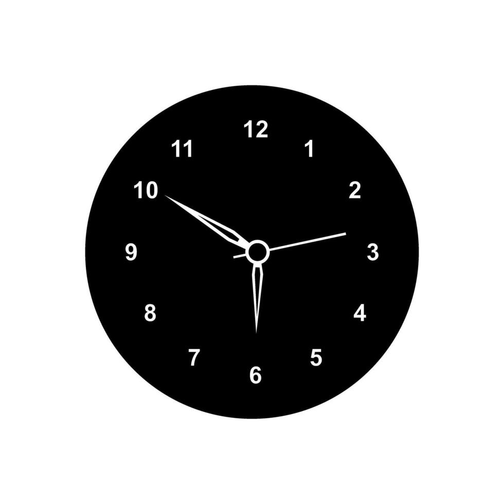 reloj icono vector. hora ilustración signo. pared reloj símbolo. reloj logo. vector