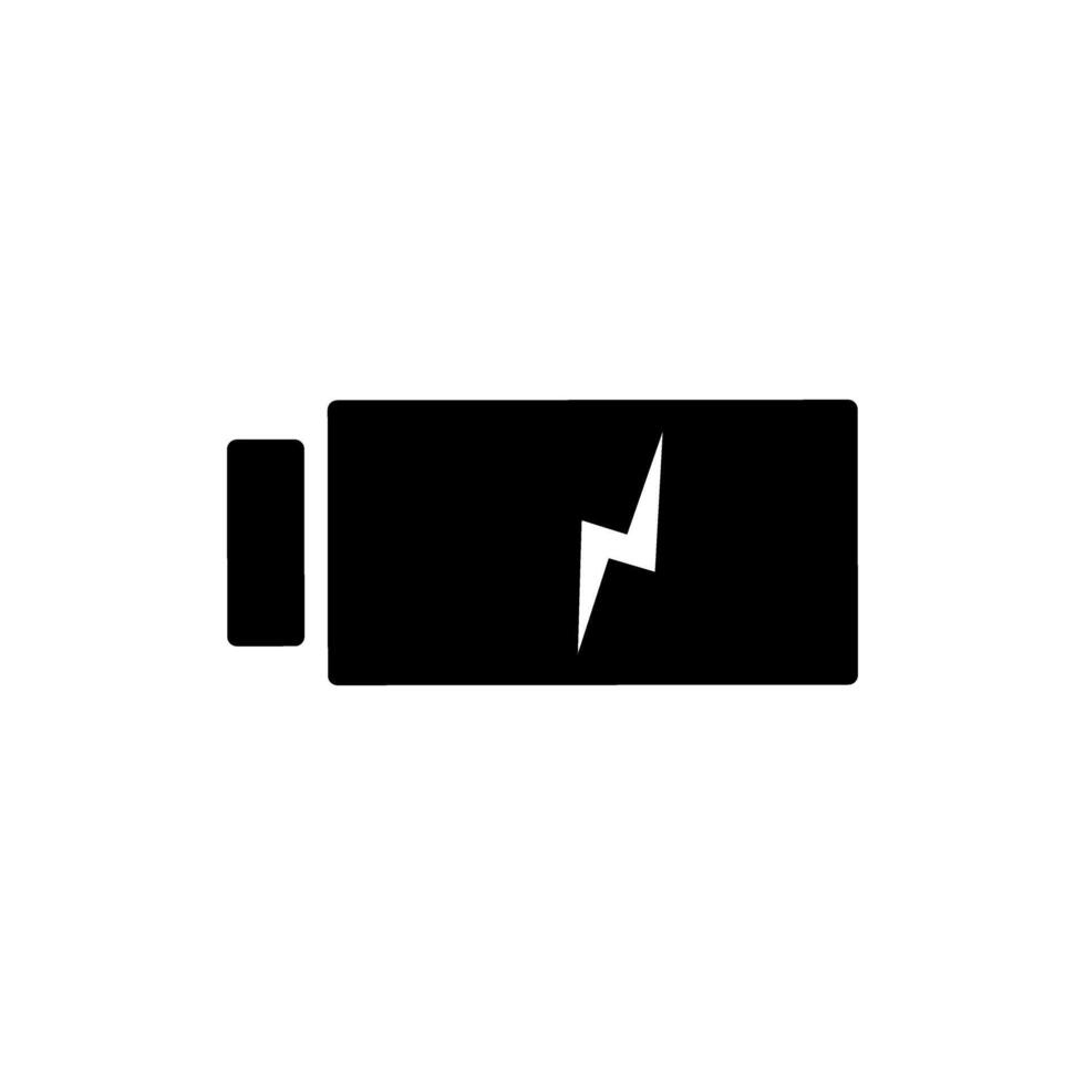 Battery icon vector. Charging illustration sign. Bolt symbol. Power logo. vector
