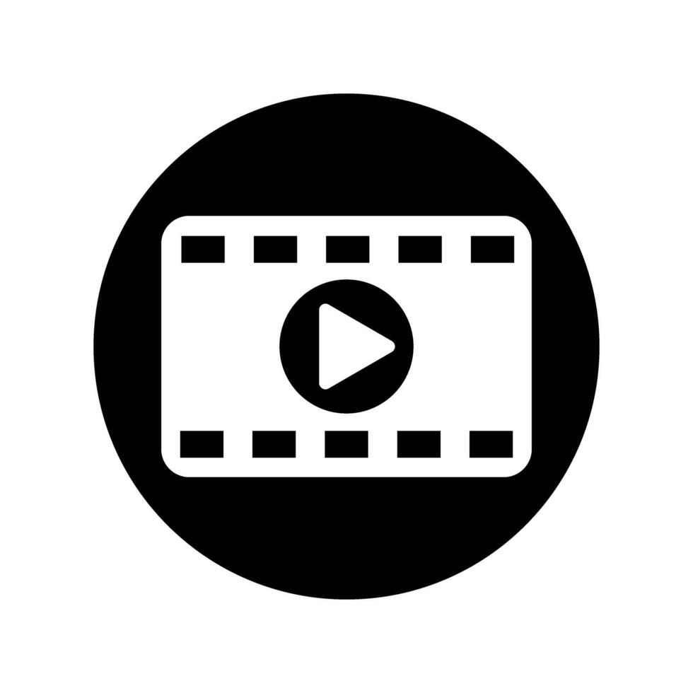 Play video icon vector. Media player illustration sign. Video symbol. Play logo. vector