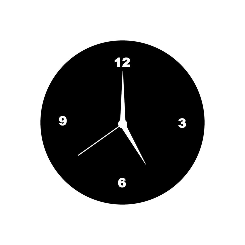 reloj icono vector. hora ilustración signo. pared reloj símbolo. reloj logo. vector