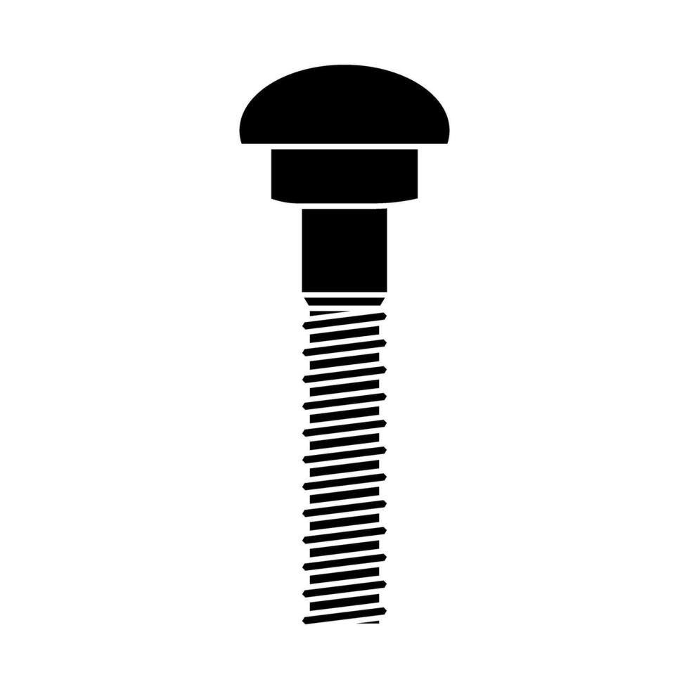 Self-tapping screw icon vector. Screw illustration sign. Bolt symbol or logo. vector