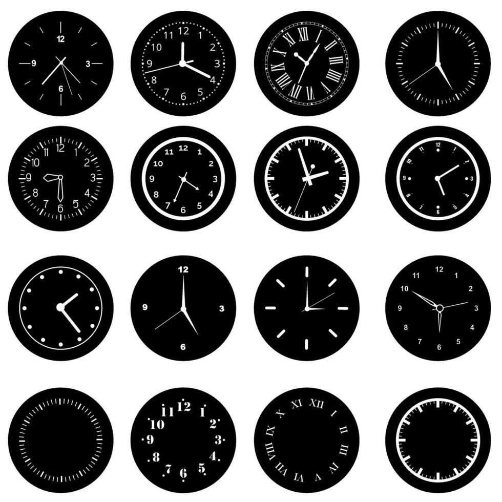 reloj icono vector. hora ilustración signo. pared reloj símbolo. reloj logo. vector