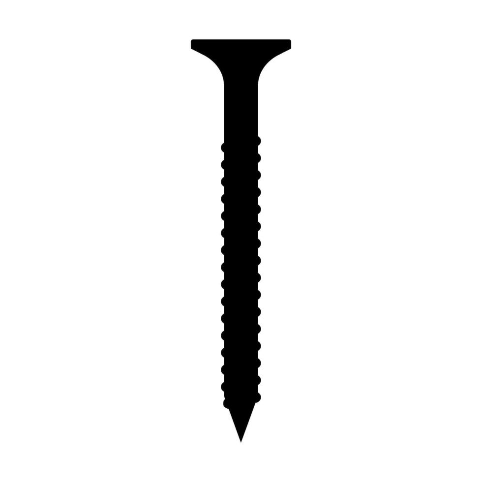 Self-tapping screw icon vector. Screw illustration sign. Bolt symbol or logo. vector