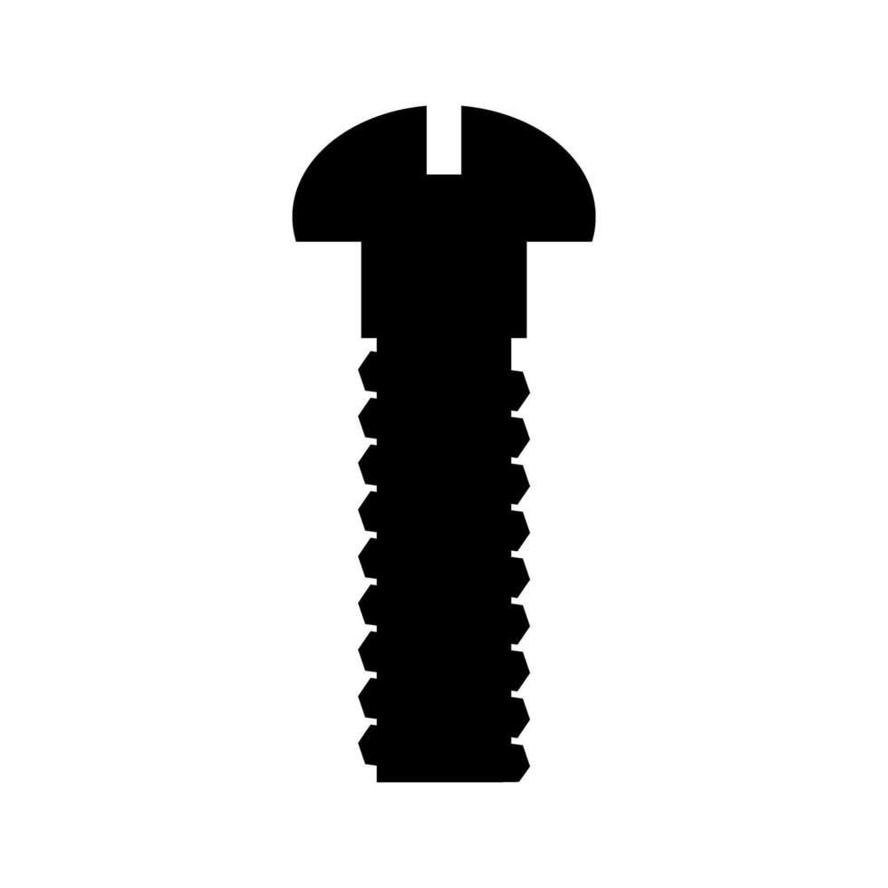 Self-tapping screw icon vector. Screw illustration sign. Bolt symbol or logo. vector