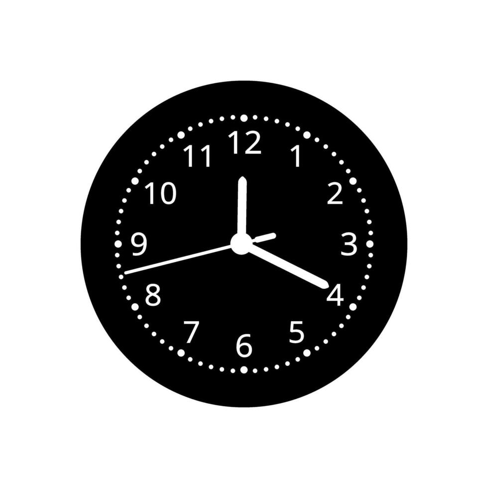 reloj icono vector. hora ilustración signo. pared reloj símbolo. reloj logo. vector