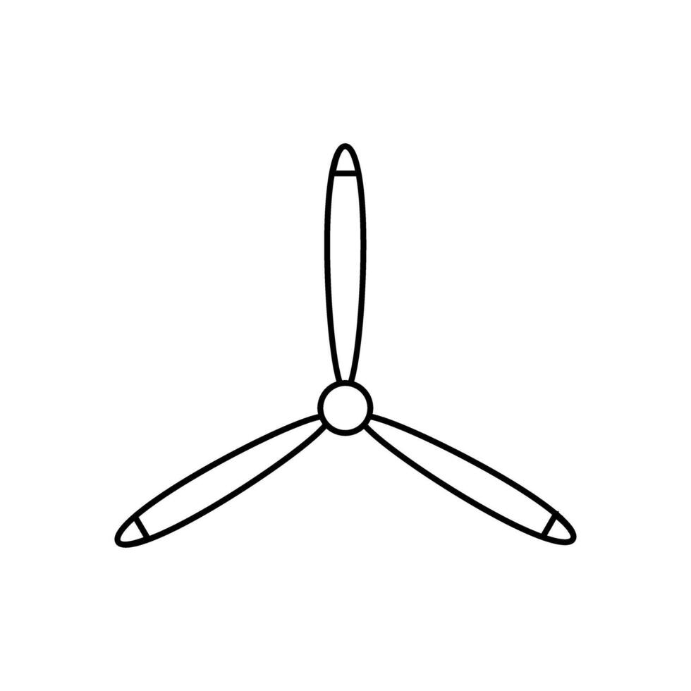 Propeller icon vector set. Screw illustration sign. Blade symbol or logo.