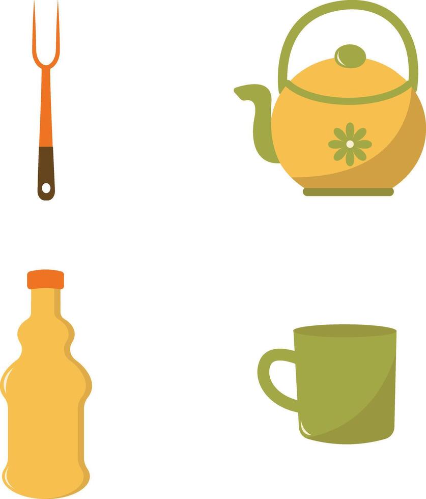 Kitchen Appliances Illustration Collection. vector