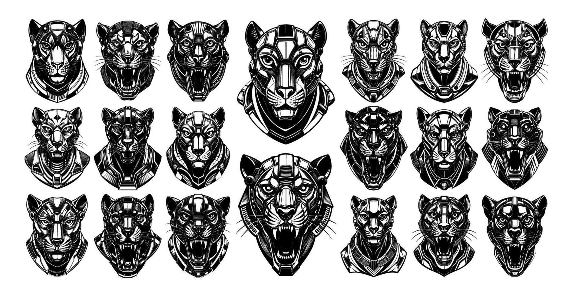 Black Panther Necklace Vector Art, Icons, and Graphics for Free Download