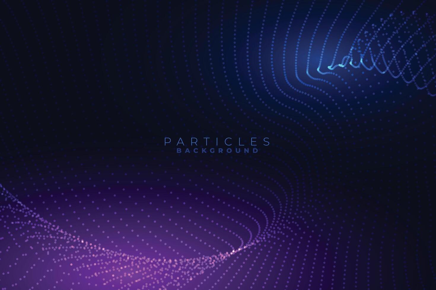 flowing particles digital technology background design design vector