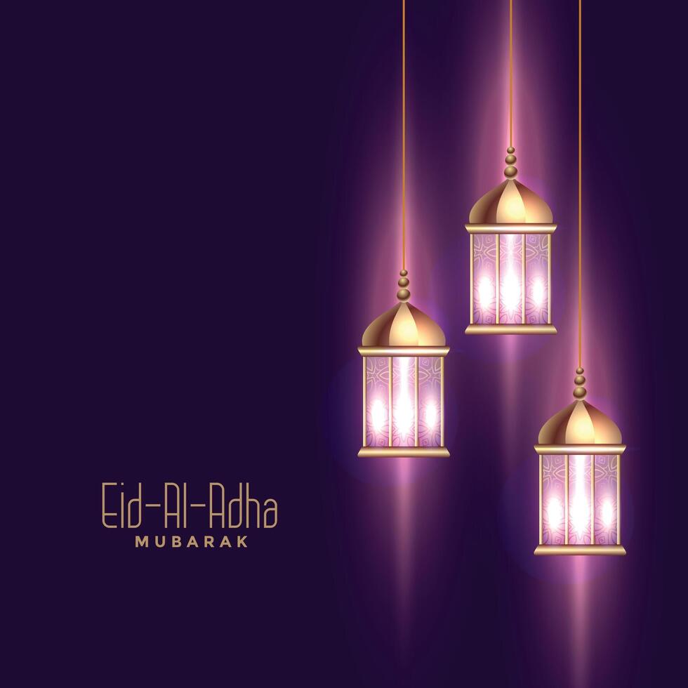 brillante eid Alabama adha festival deseos saludo antecedentes vector