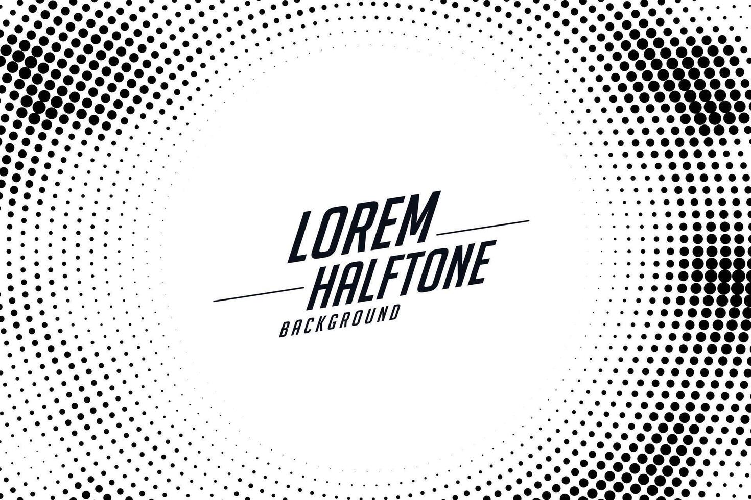 abstract halftone background in circular style vector