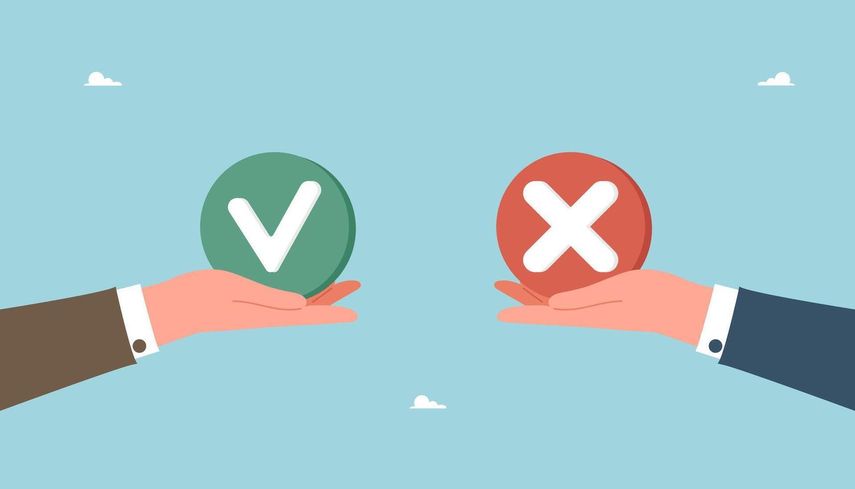 Big hands holding icons vector