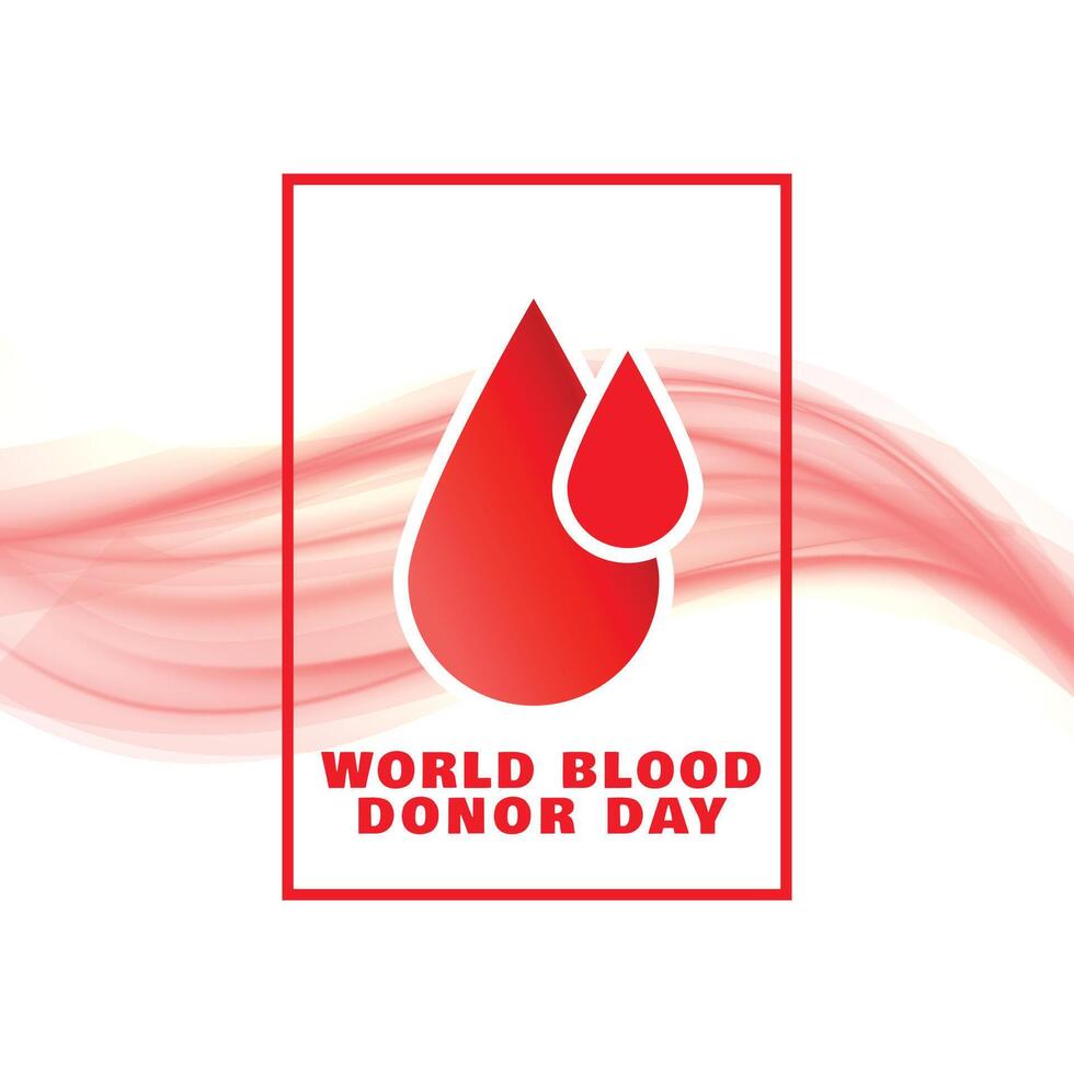 world blood donor day event concept poster design vector