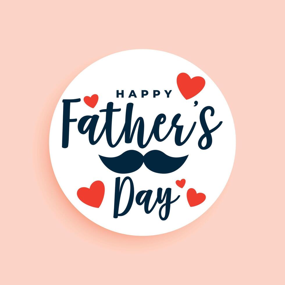 elegant happy fathers day greeting background design vector