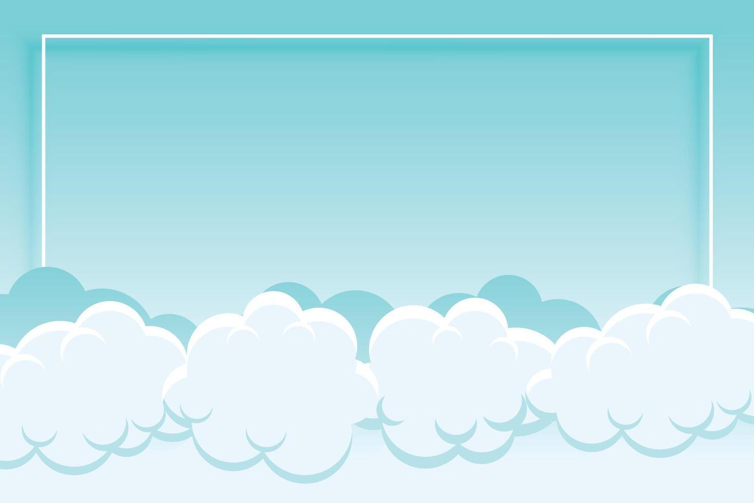 blue sky and clouds background with text space vector