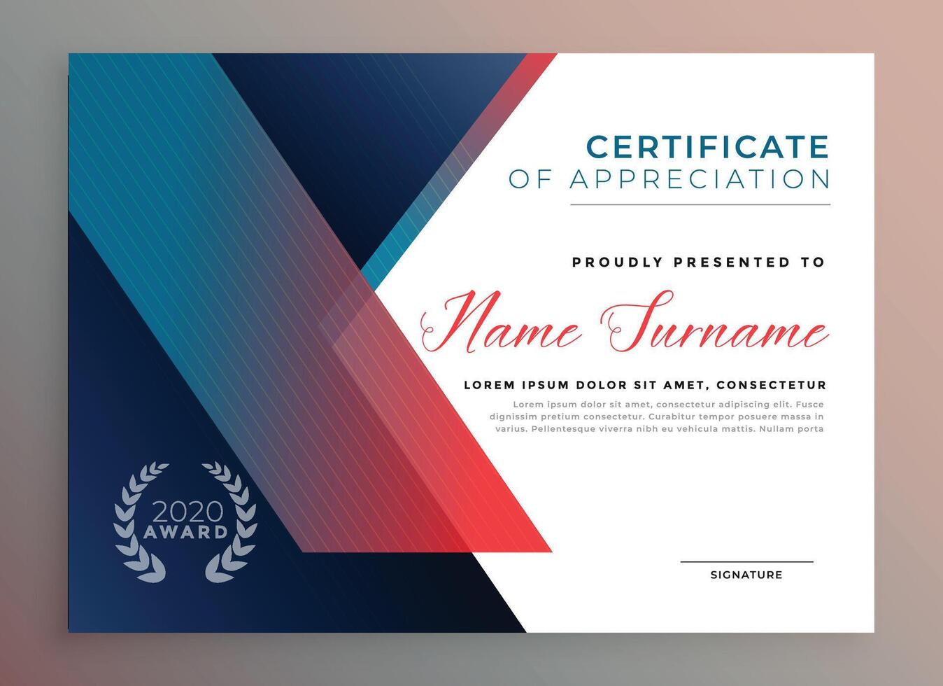 modern diploma certificate template for multipurpose use vector