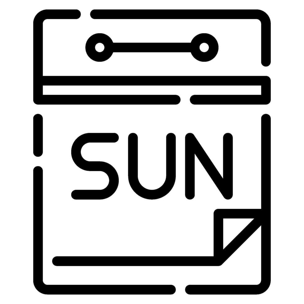 Sunday Icon For web, app, infographic, etc vector