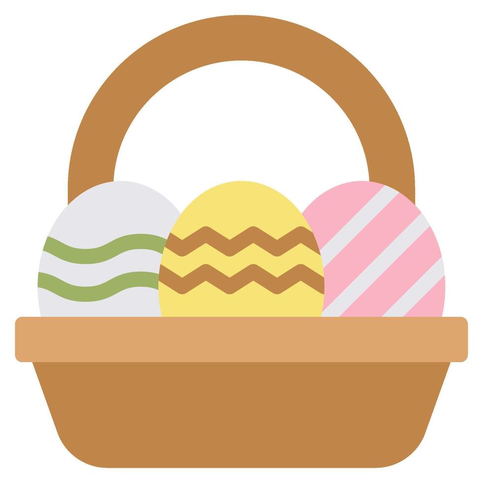 Pascua de Resurrección cesta icono para web, aplicación, infografía, etc vector