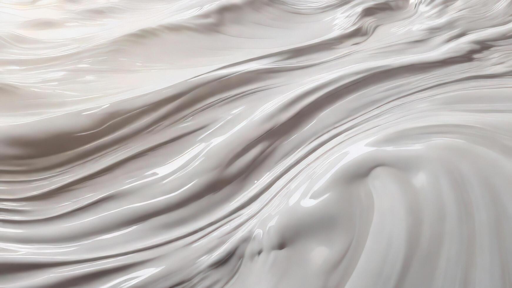 AI generated Liquid wave white abstract background photo