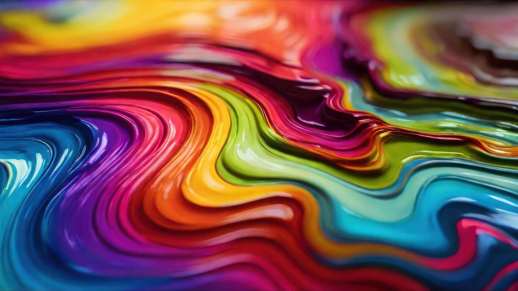 AI generated Liquid colorful abstract background photo