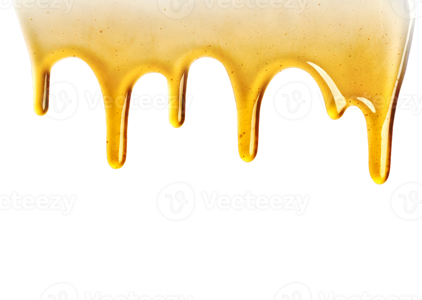 Honey dripping seamlessly repeatable from the top over white with copyspace and text, Organic product from the nature for healthy with traditional style, PNG transparency