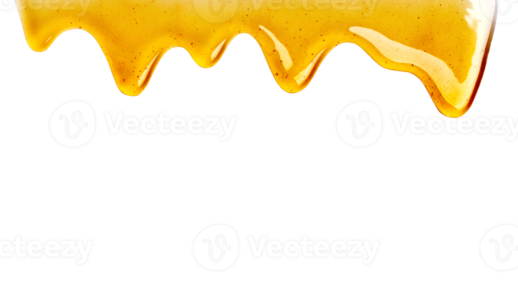 Honey dripping seamlessly repeatable from the top over white with copyspace and text, Organic product from the nature for healthy with traditional style, PNG transparency