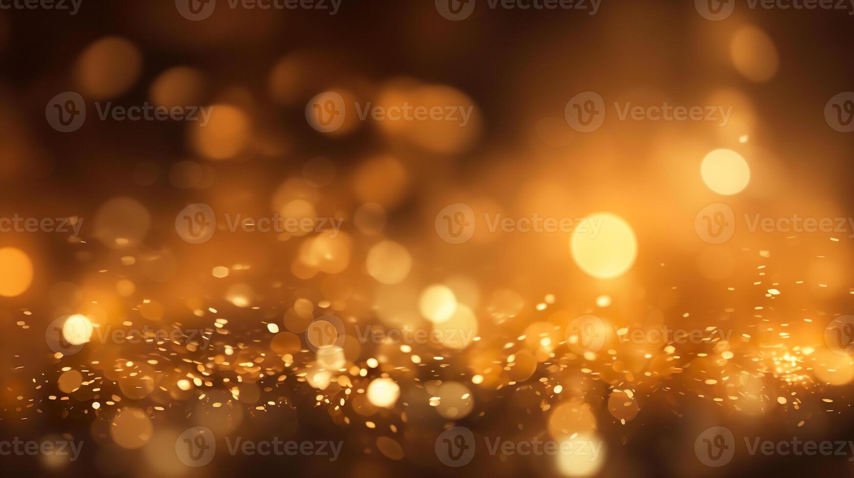 AI generated Luxury gold glitter bokeh sparkle festive background. glamorous shimmering wallpaper backdrop photo