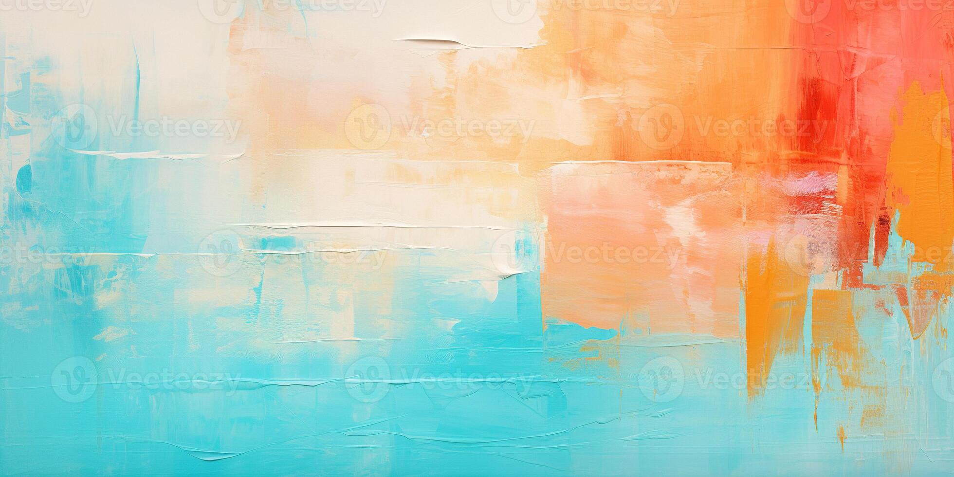 AI generated Abstract vibrant color paint brush strokes art background. Thick texture, dynamic, expressive, artistic, painterly pattern texture wallpaper backdrop photo