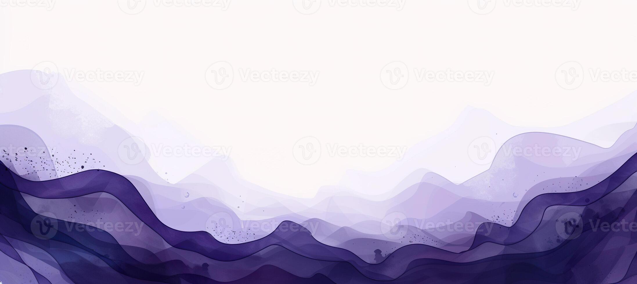AI generated Abstract blue, purple, pink, and violet watercolor swirls and waves background wallpaper. Expressive artistic texture pattern isolated on white backdrop photo