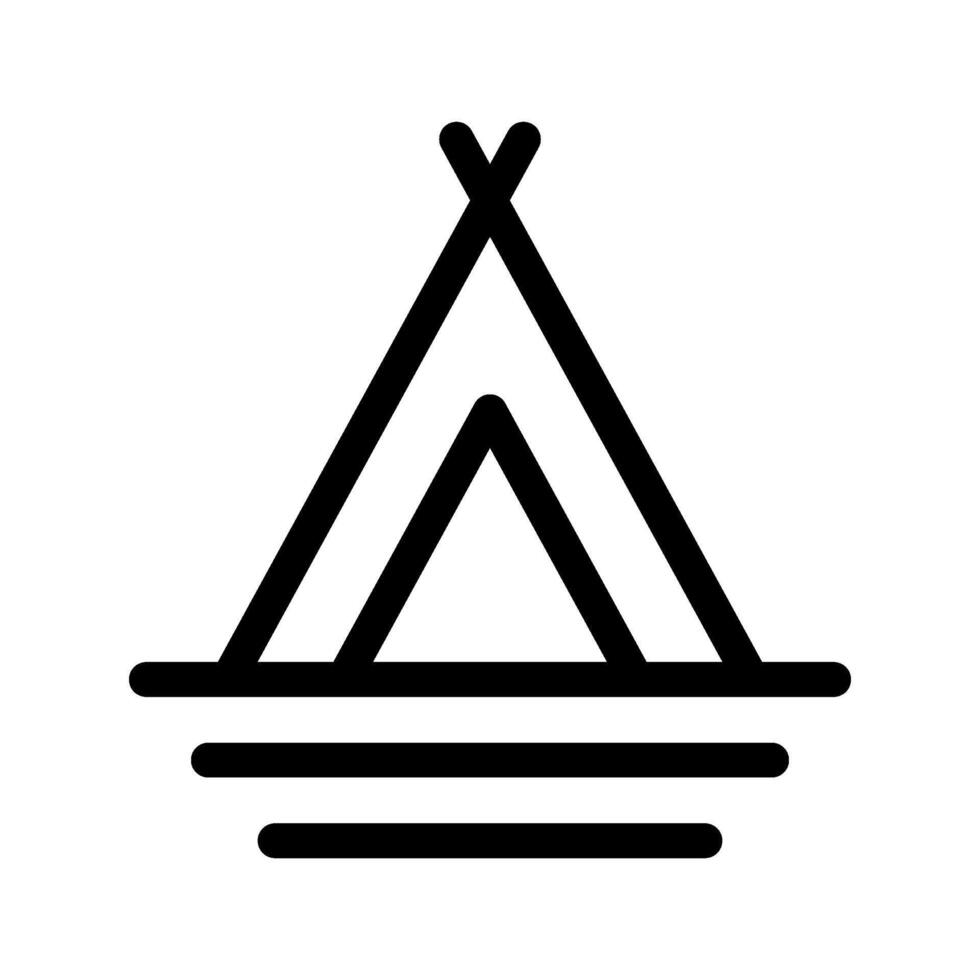 Camping Tent Icon Vector Symbol Design Illustration