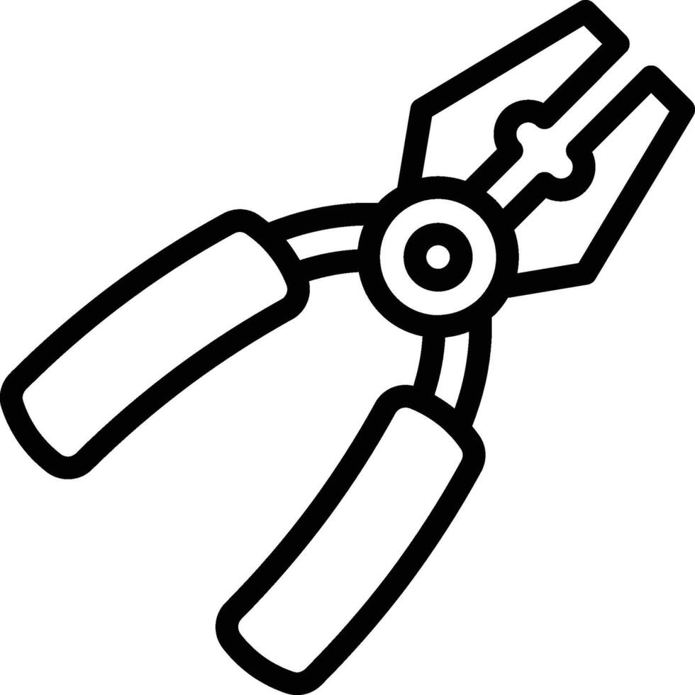 Plier Icon. Hand Tool Usage vector