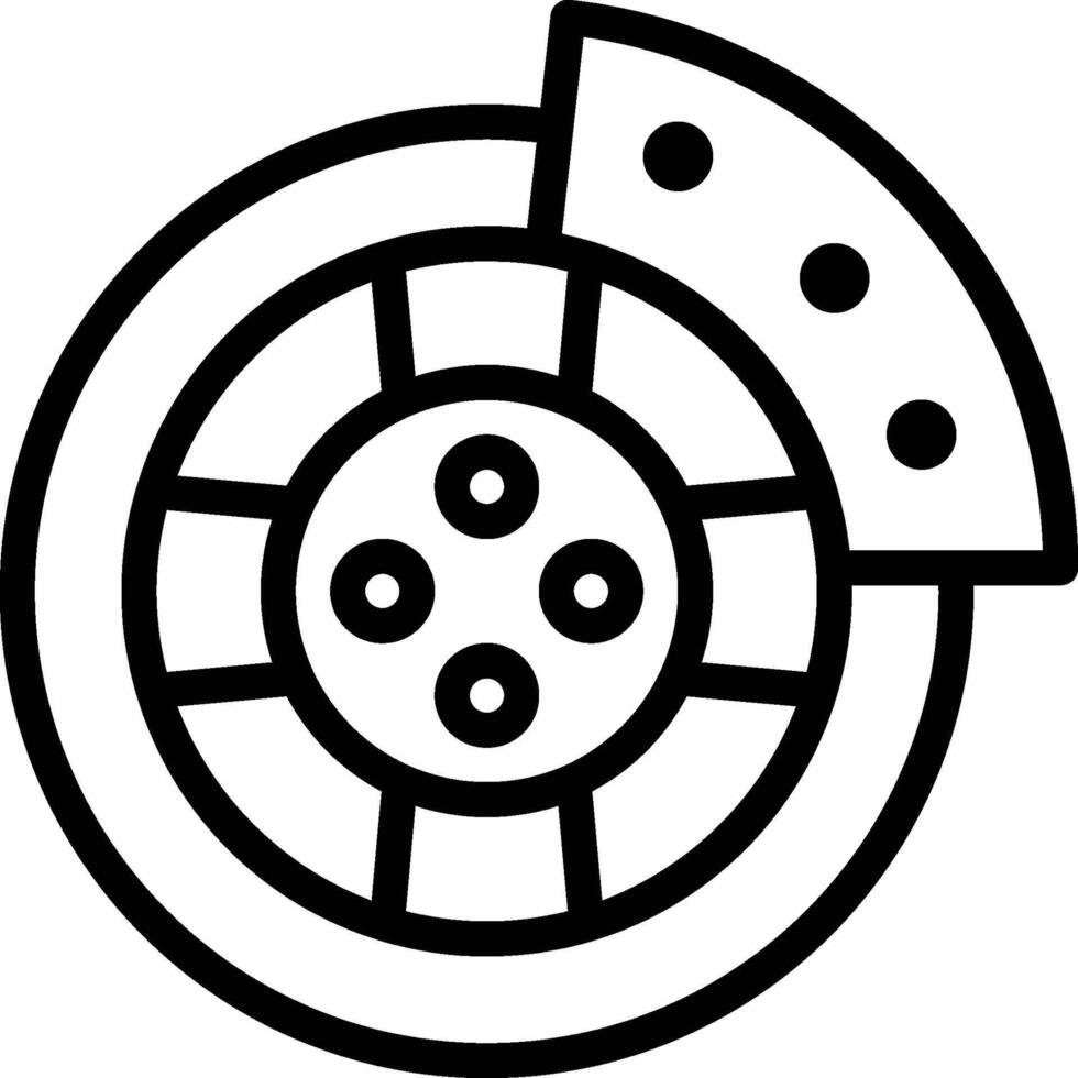 Car Brake Icon. Brake Disc Icon vector