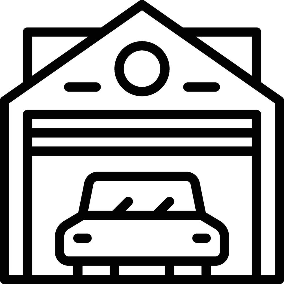 Car Garage Icon. Garage vector icon