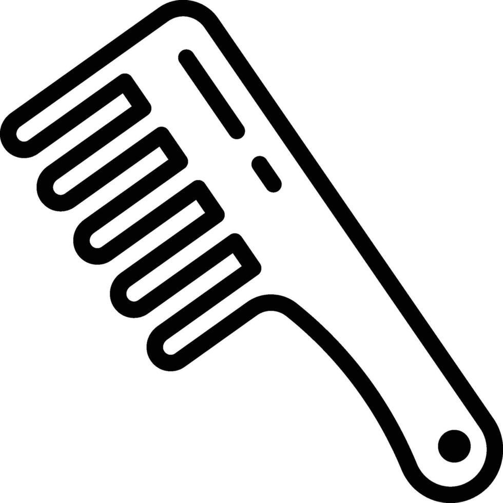 Comb icon. Barber comb icon vector