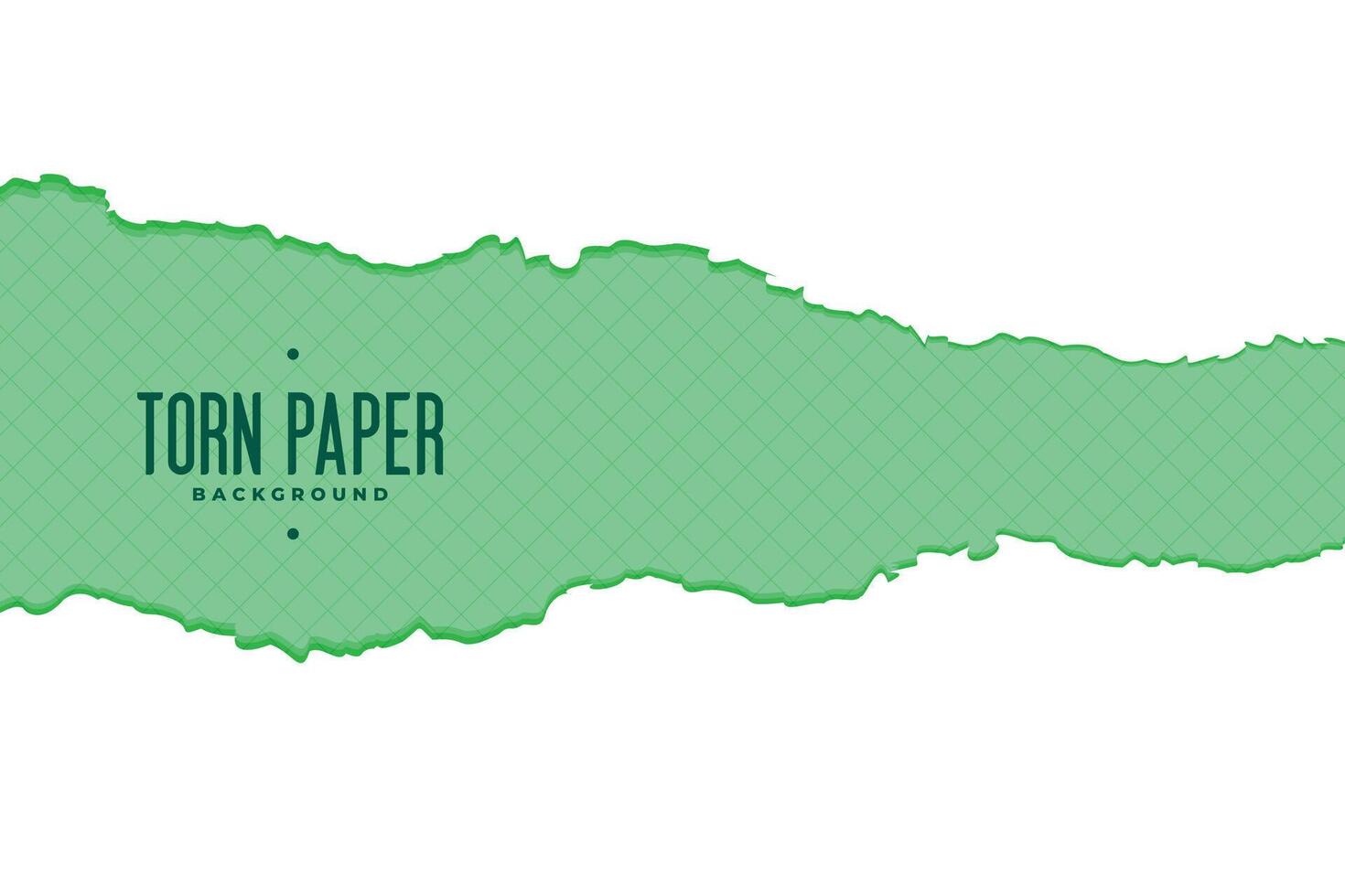 green torn ripped paper sheet background vector