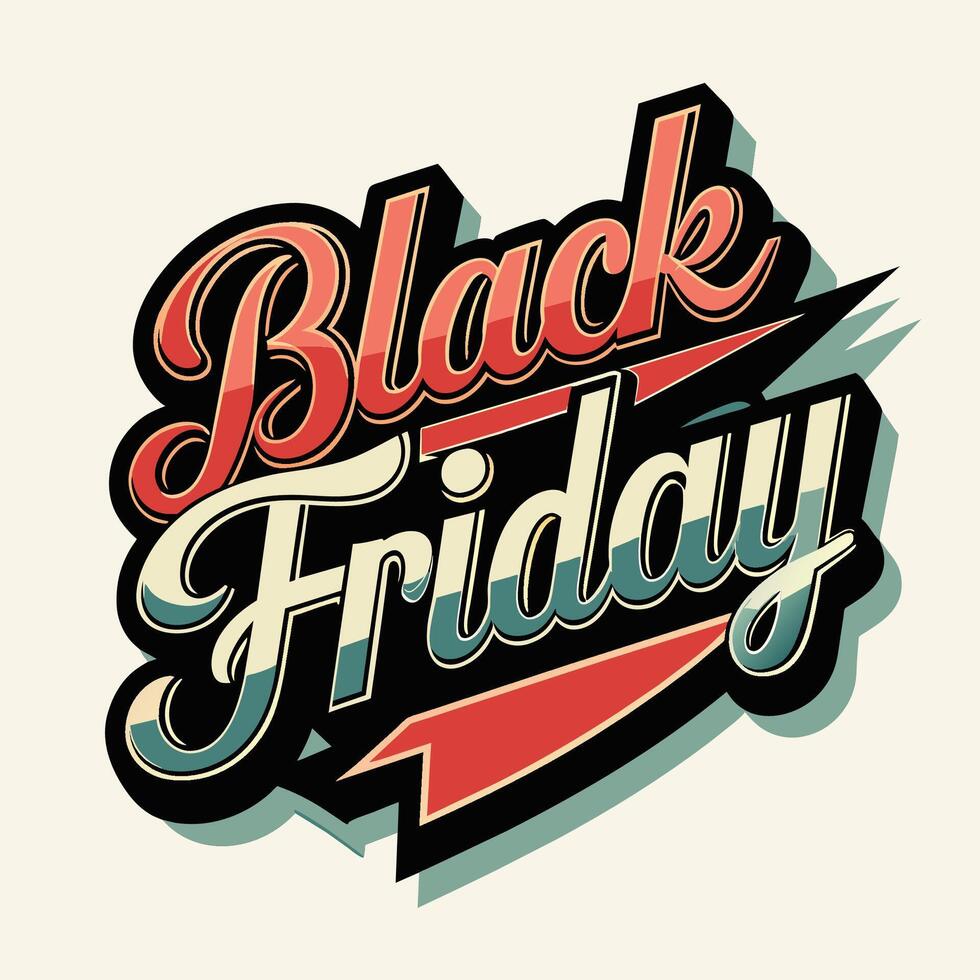 Black Friday design over beige background, vector illustration