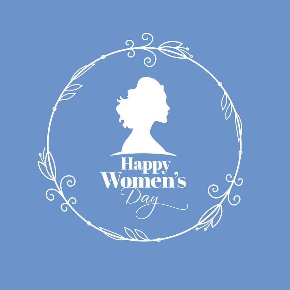 elegant happy women's day greeting card for mother love vector