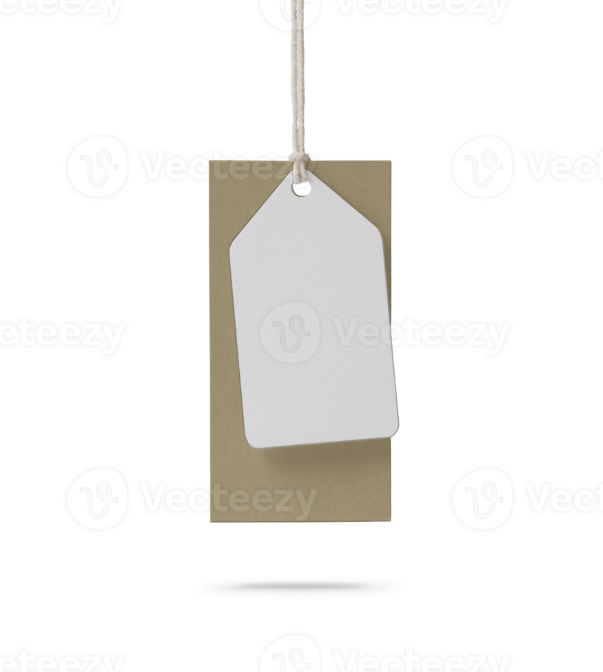 Label Tag mockup template png