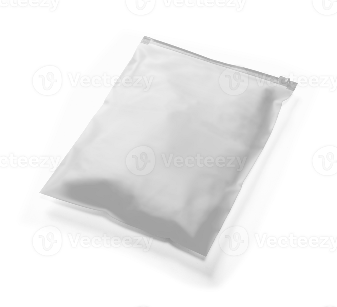 Plastic envelope packaging mockup png