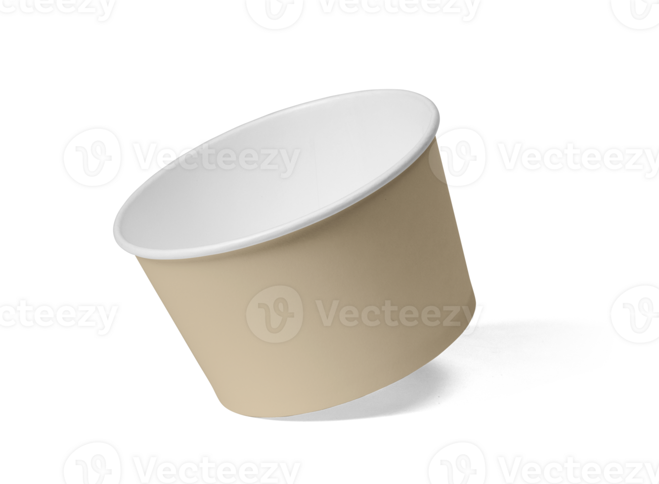 Takeaway food container round box mockup png