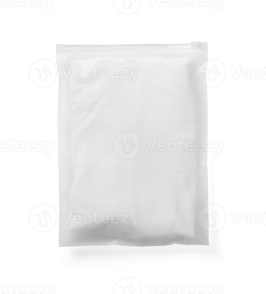 Plastic envelope packaging mockup png