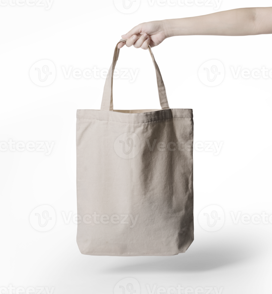 Canvas tote bag mockup template png