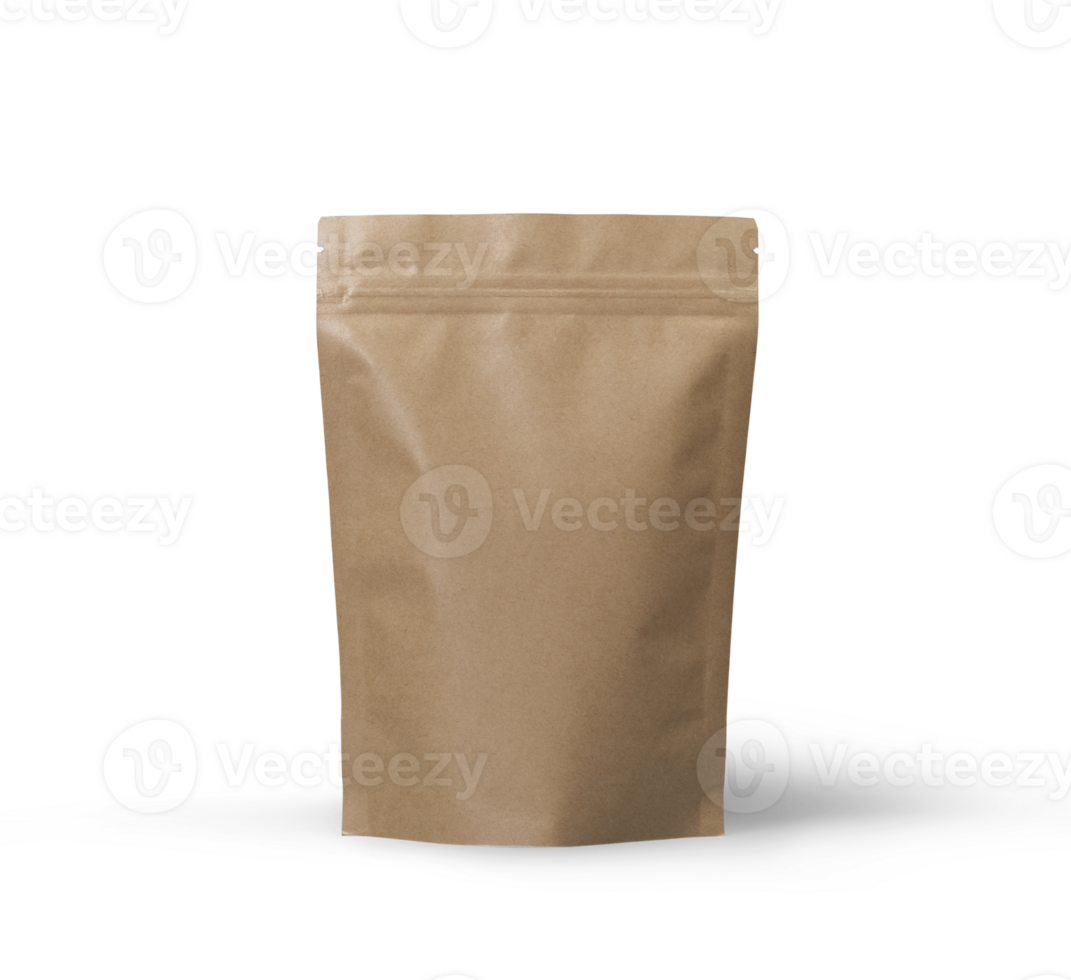 Coffee bag mockup template png
