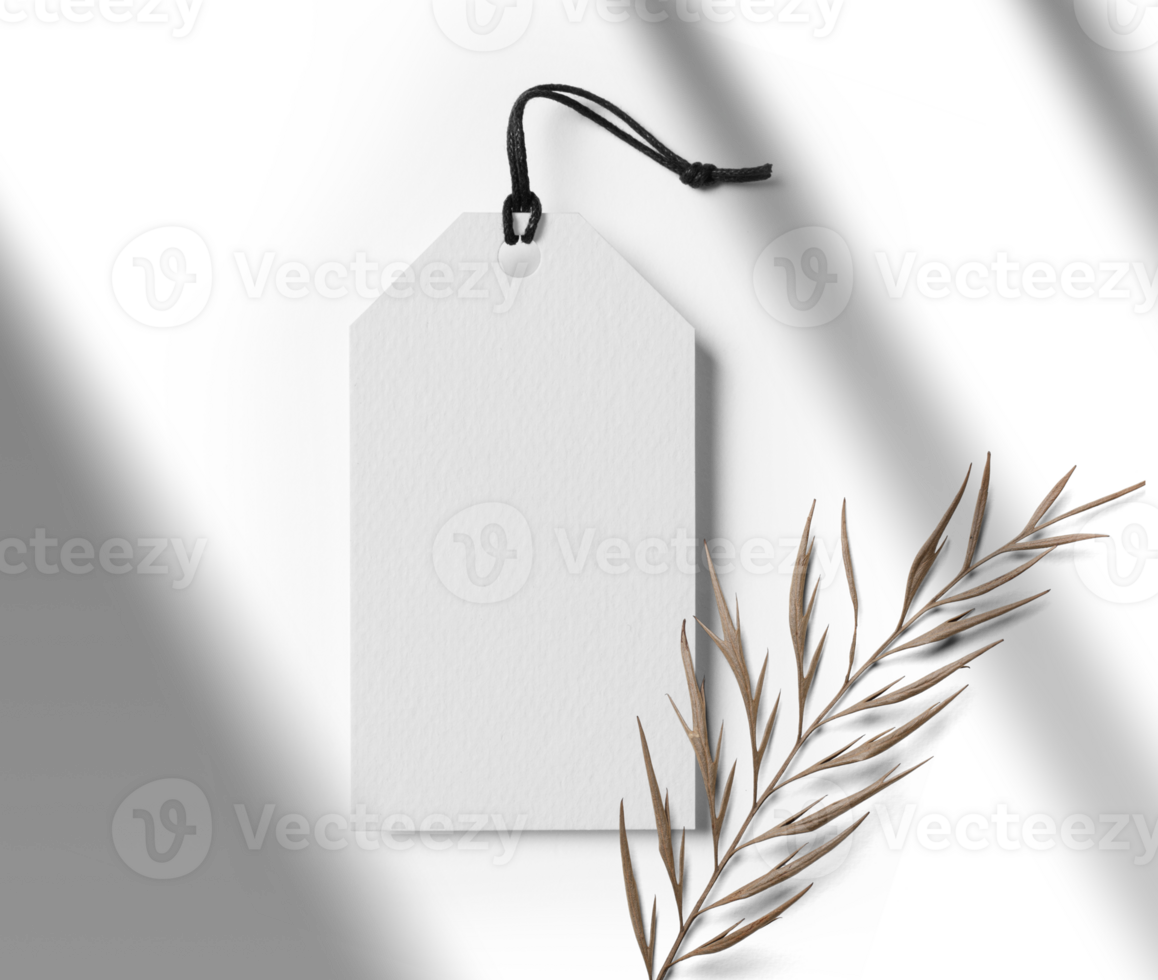 Label Tag mockup template png